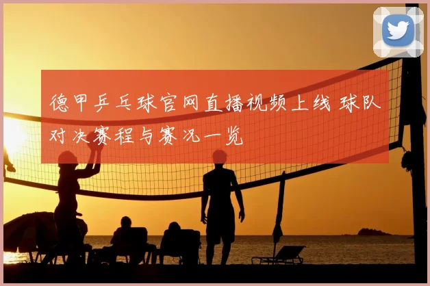 德甲乒乓球官网直播视频上线 球队对决赛程与赛况一览