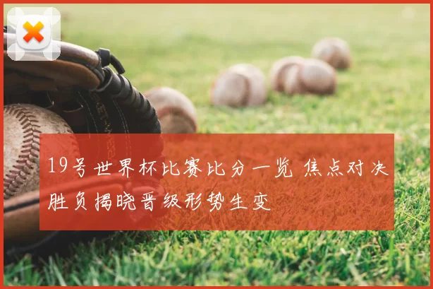 19号世界杯比赛比分一览 焦点对决胜负揭晓晋级形势生变