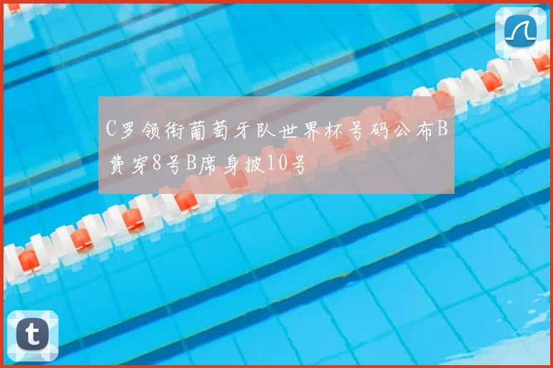 C罗领衔葡萄牙队世界杯号码公布B费穿8号B席身披10号